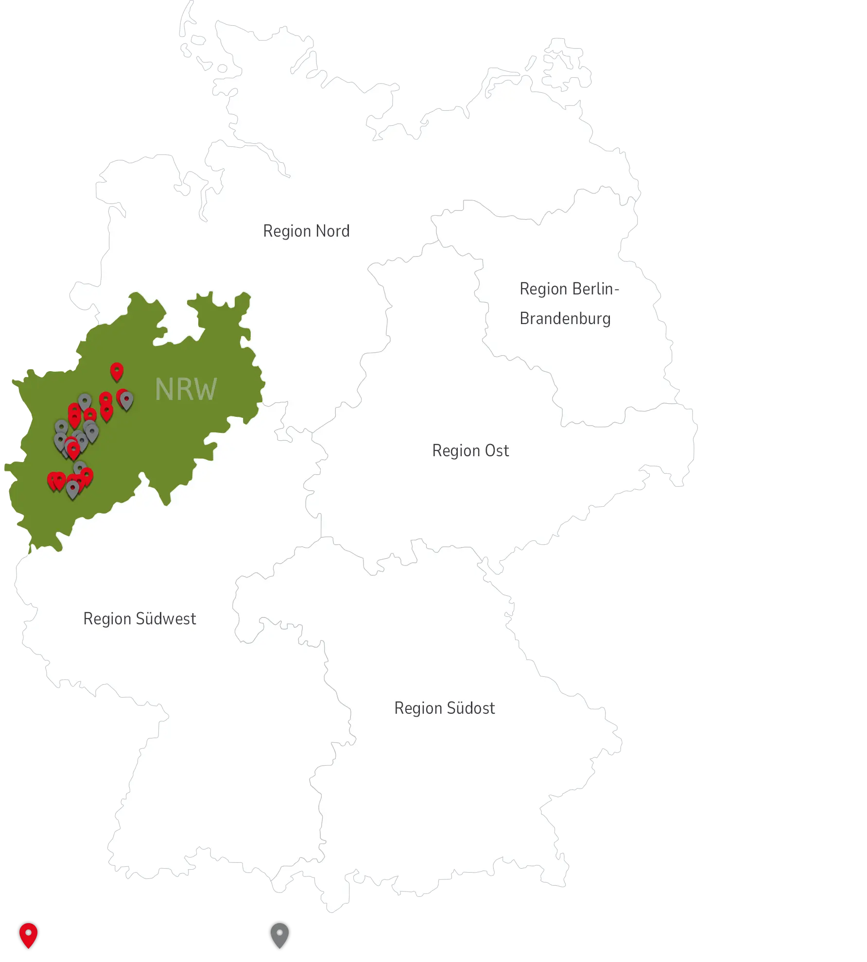 Recyclingexpertise in NRW: REMEX-Standorte