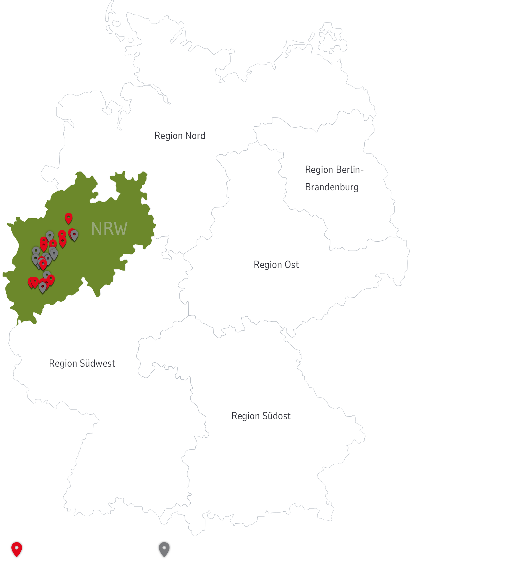 Recyclingexpertise in NRW: REMEX-Standorte